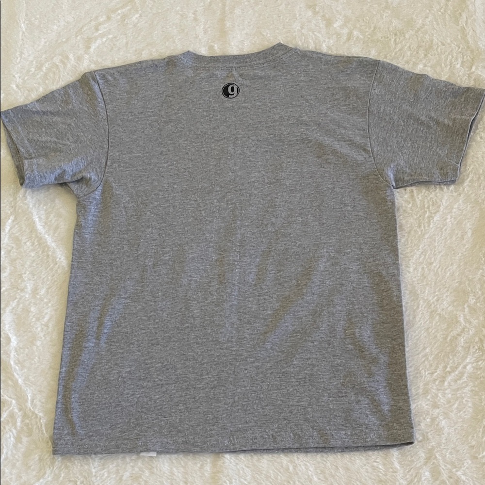 Gildan Grey Kids Graphic Tee with 'More of Him Less of Me' Print SZ M - Picture 4 of 4